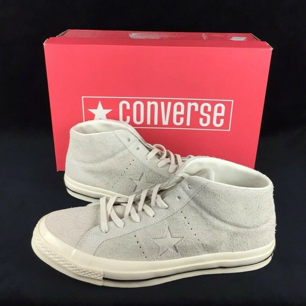 NEW Converse One Star Mid Top Suede Mens Shoes Sne